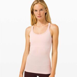 Lululemon Ebb to Street Ribbed Tank – Light Pink – Size 4